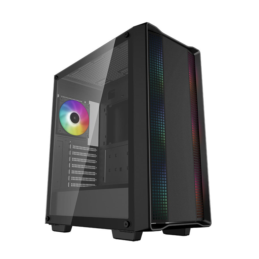 DeepCool CC560 ARGB V2 Mid Tower Black ATX Case T/G Window No PSU