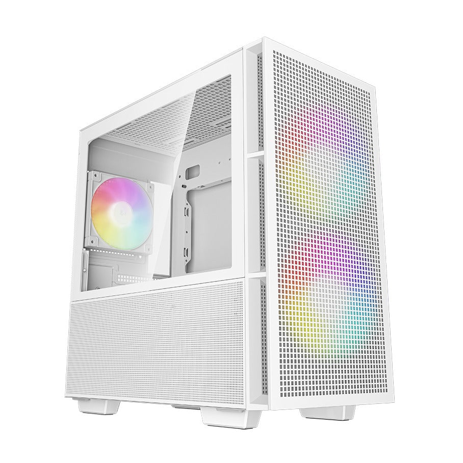 DeepCool CH360 WH Micro ATX Case White Tempered Glass Window NO PSU