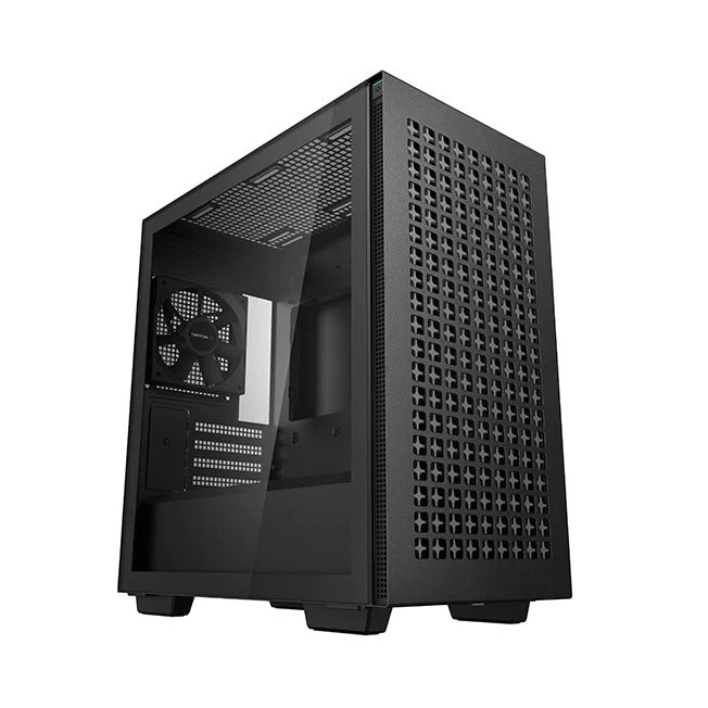 DeepCool CH370 Black Micro ATX Case T/G Side Window No PSU