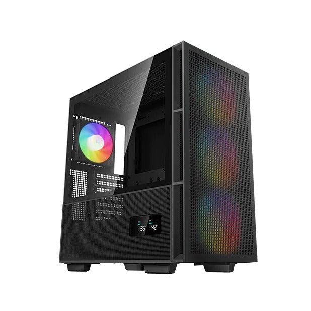 DeepCool CH560 Digital Black E-ATX Case Tempered Glass Panel No PSU