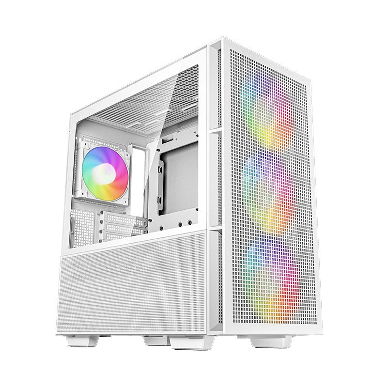 DeepCool CH560 White E-ATX Case Tempered Glass Panel No PSU