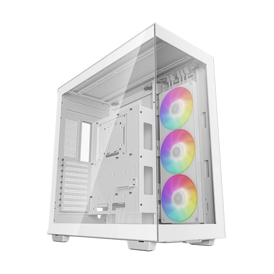 DeepCool CH780 White ATX+ Case Dual Tempered Glass Panel No PSU