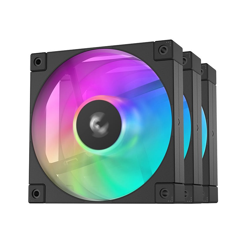 DeepCool FD12 ARGB-3 IN 1 Performance 120mm Fan Black 3-Pack