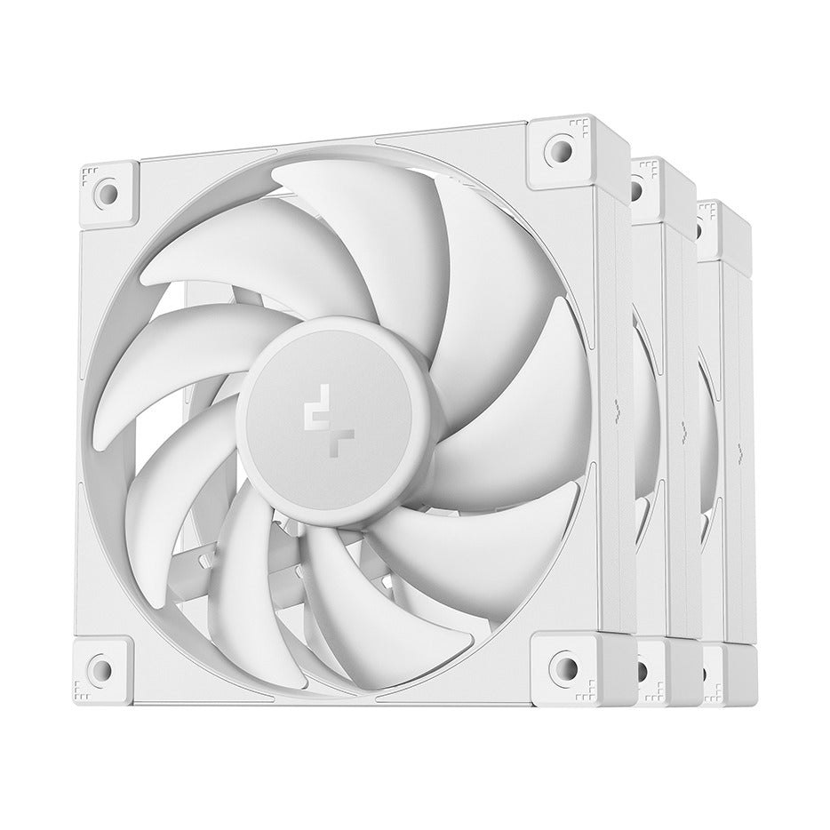 DeepCool FD12 WH-3 IN 1 Performance 120mm Fan White 3-Pack