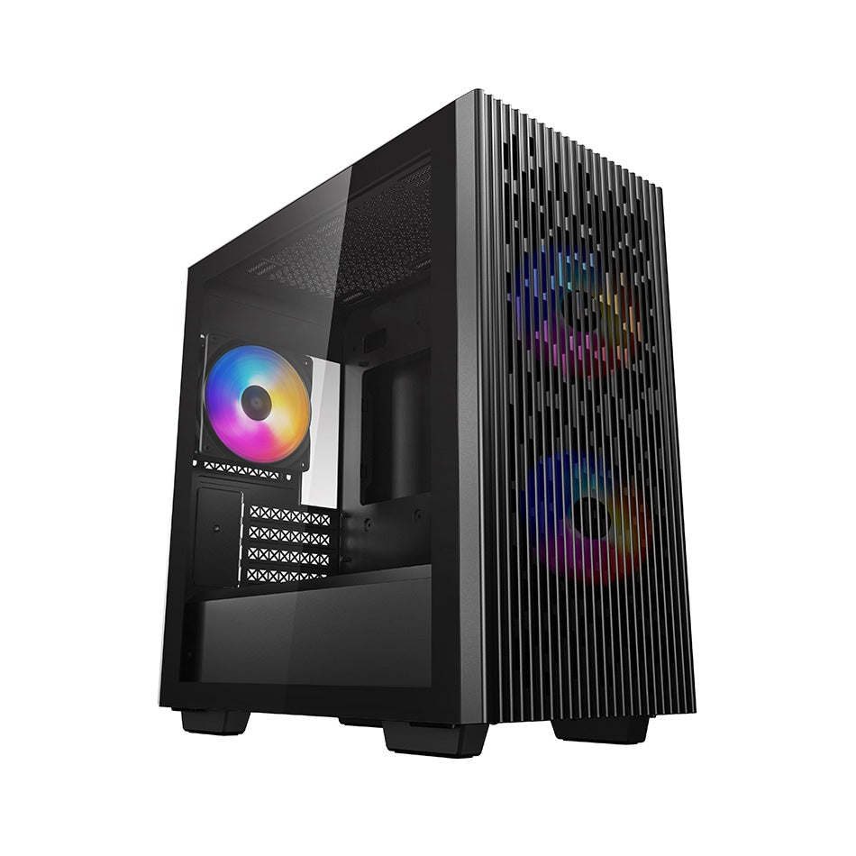 DeepCool MATREXX 40 3FS Black Micro ATX Case T/G Window No PSU