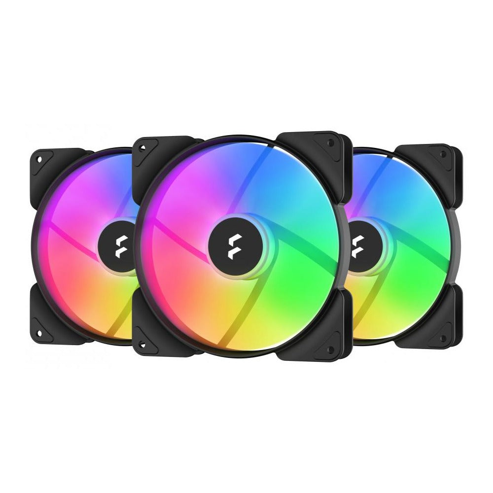 Fractal Design Aspect 14 RGB PWM 140mm Fan Black Frame 3-Pack