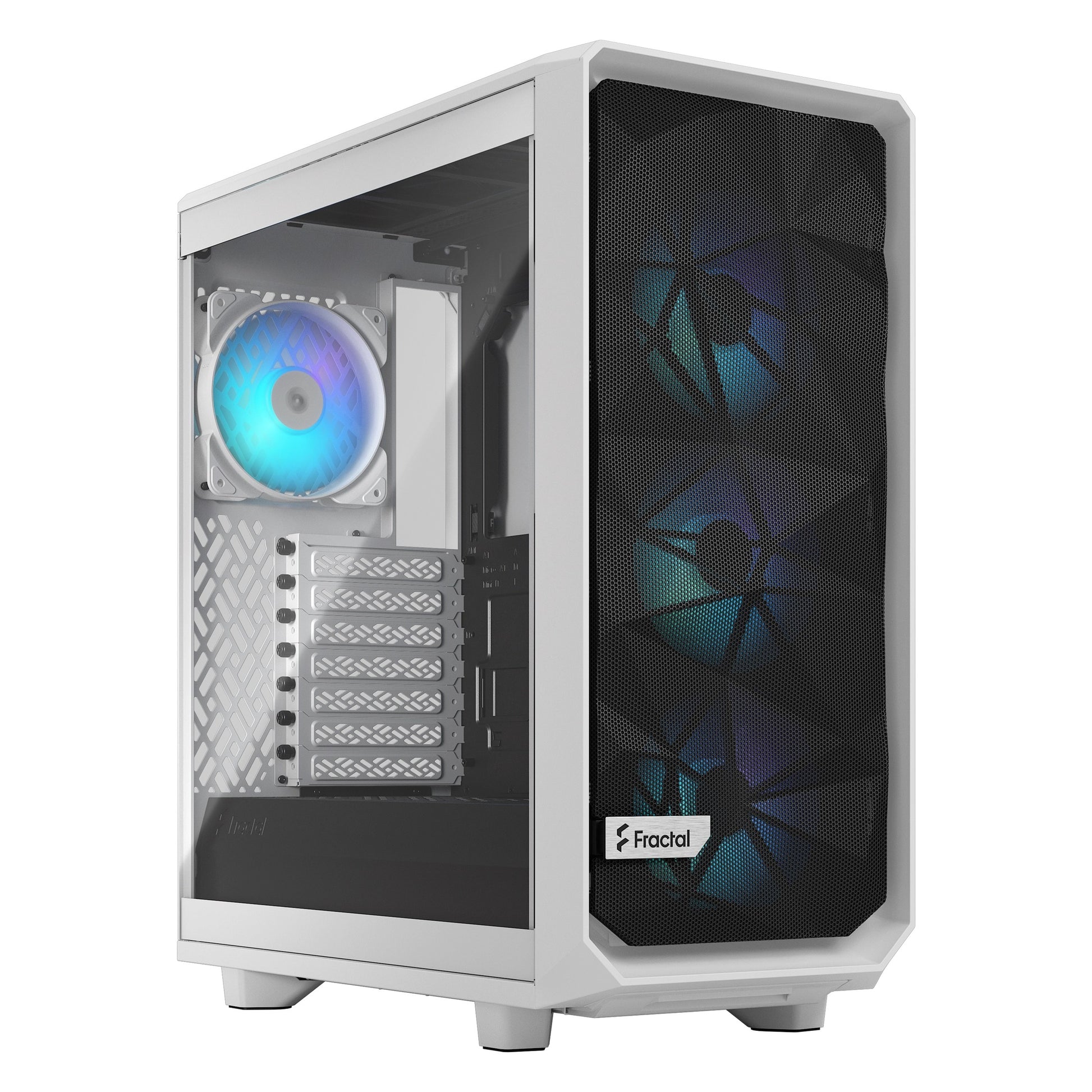 Fractal Design Meshify 2 Compact RGB White ATX Case TG Window NO PSU