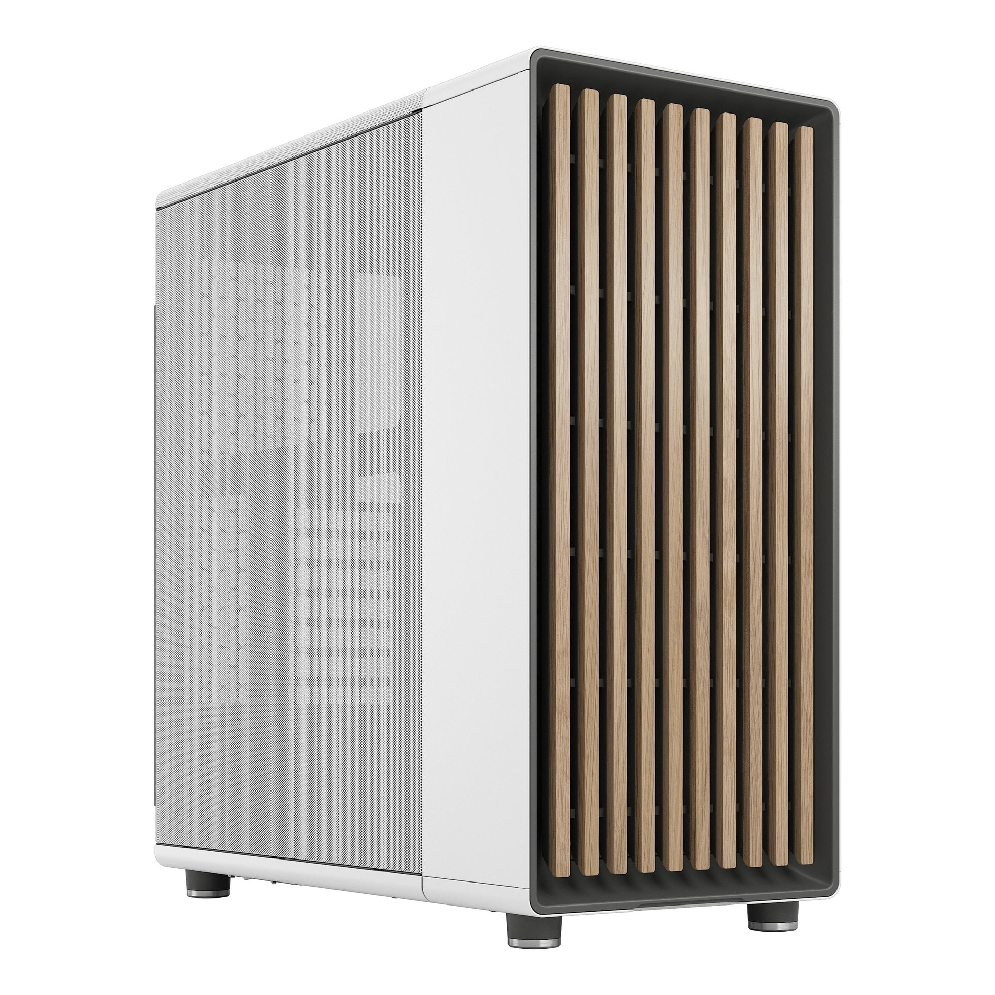 Fractal Design North Chalk White ATX Case Mesh Side Panel No PSU