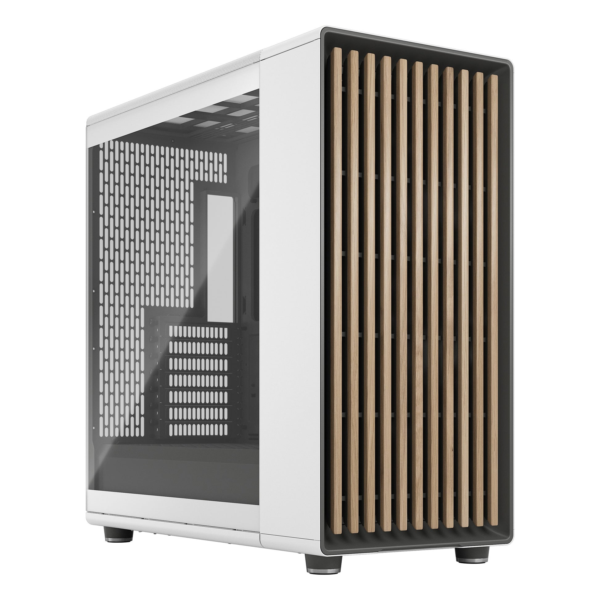 Fractal Design North XL Chalk White TG Clear E-ATX Case No PSU