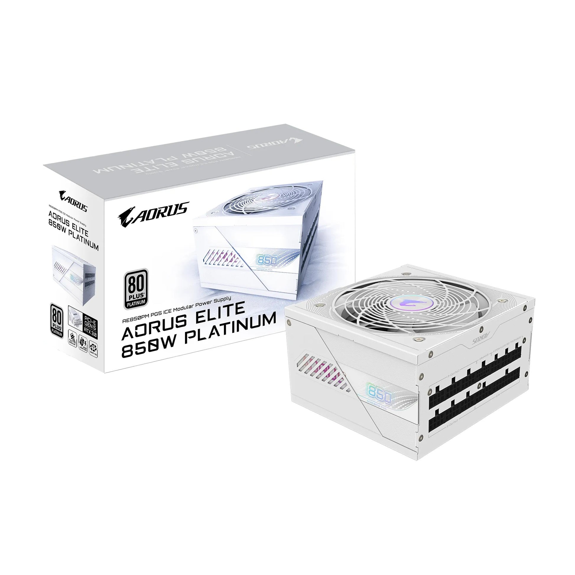 Gigabyte AORUS ELITE P850W ICE 850W Power Supply