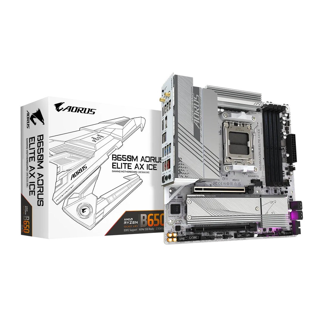 Gigabyte B650M AORUS ELITE AX ICE Motherboard