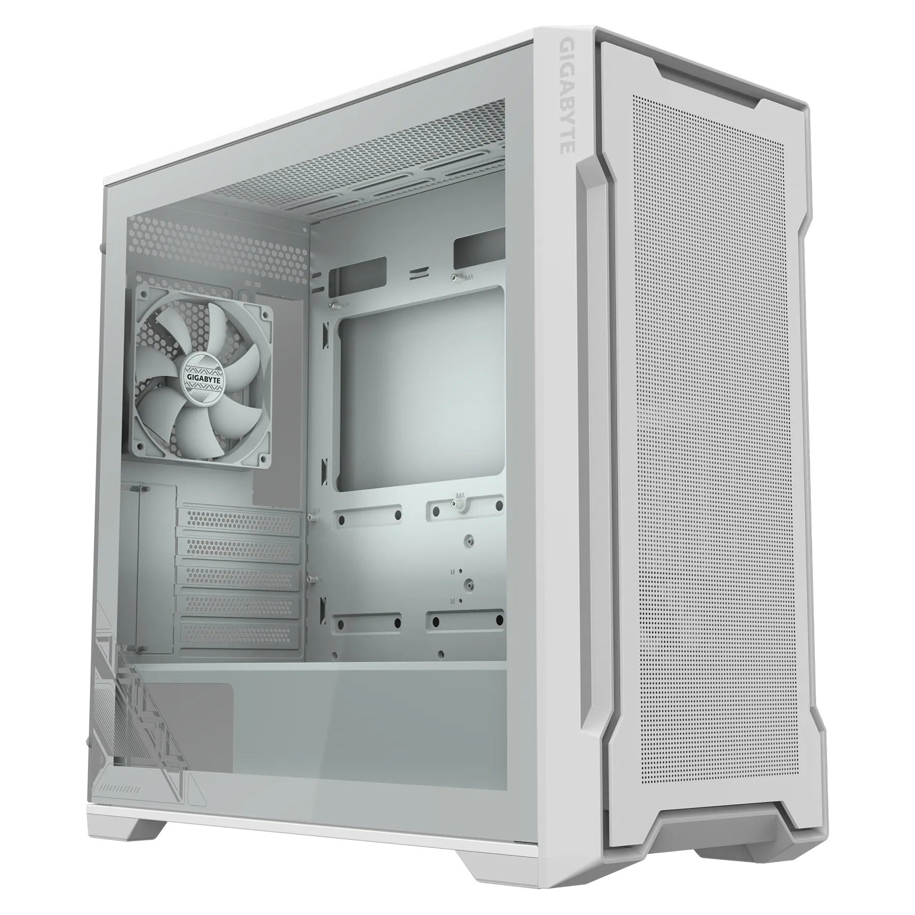 Gigabyte C102 Glass Ice Micro ATX Case 4mm T/G Side Panel No PSU