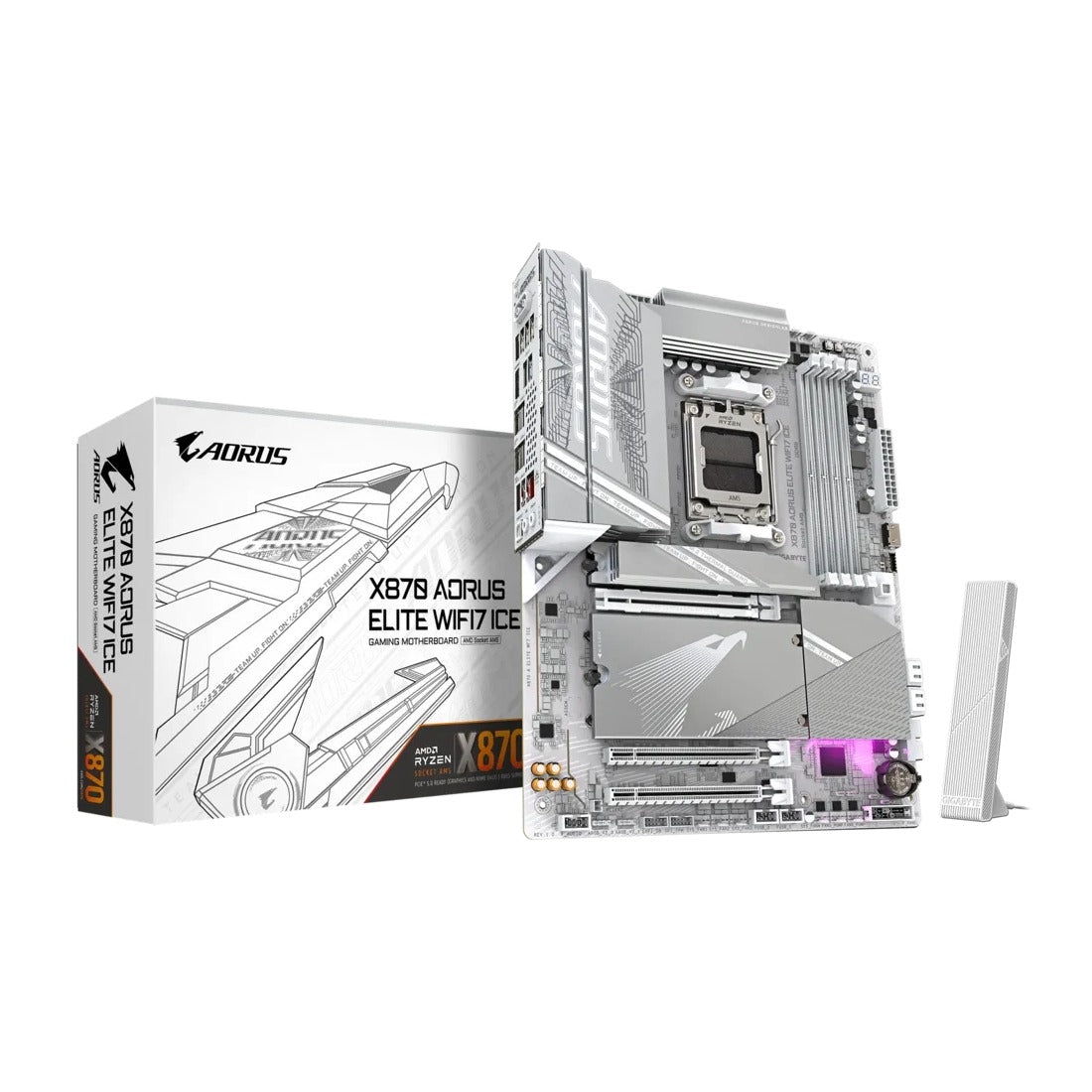Gigabyte X870 AORUS ELITE WIFI7 ICE Motherboard