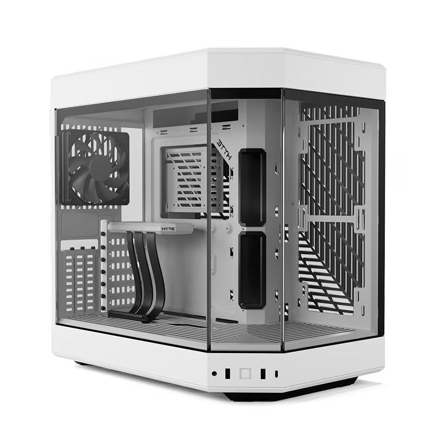 HYTE Y60 Snow White Mid Tower E-ATX Case T/G Side Panels NO PSU