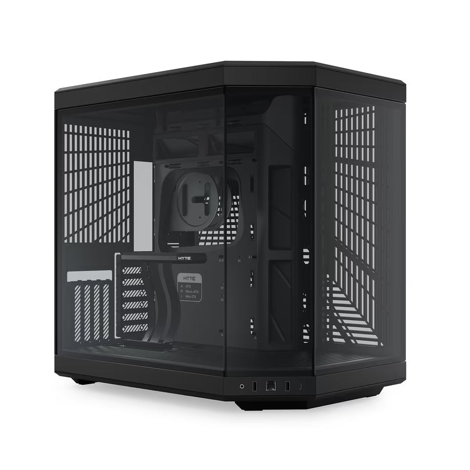 HYTE Y70 Black Standard Edition Mid Tower E-ATX Case TG Panel NO PSU