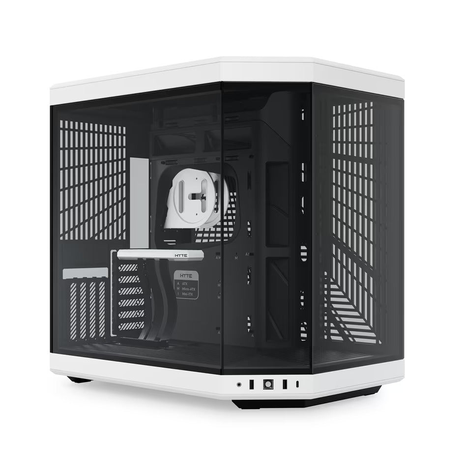 HYTE Y70 Black/White Standard Edition Mid Tower E-ATX Case TG NO PSU