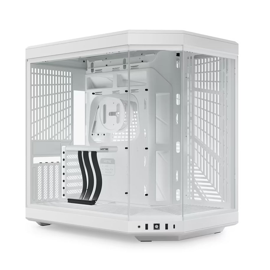 HYTE Y70 Snow White Standard Edition Mid Tower E-ATX Case TG NO PSU