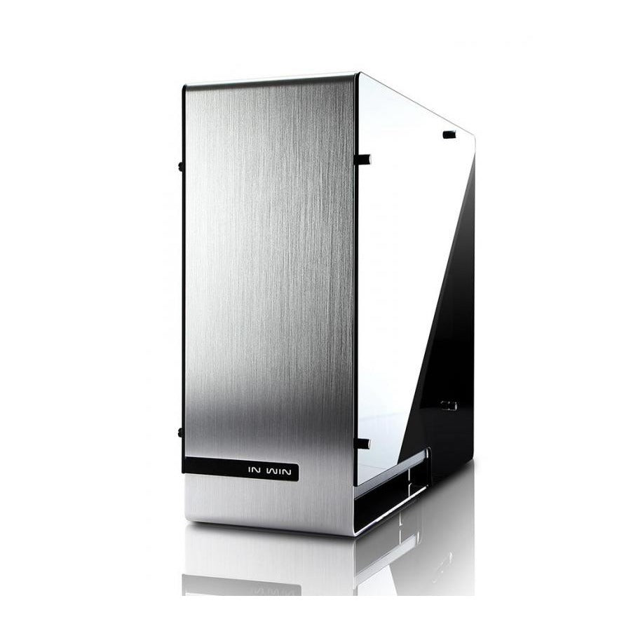 In Win 909 Silver E-ATX Case Tinted Tempered Glass Window NO PSU