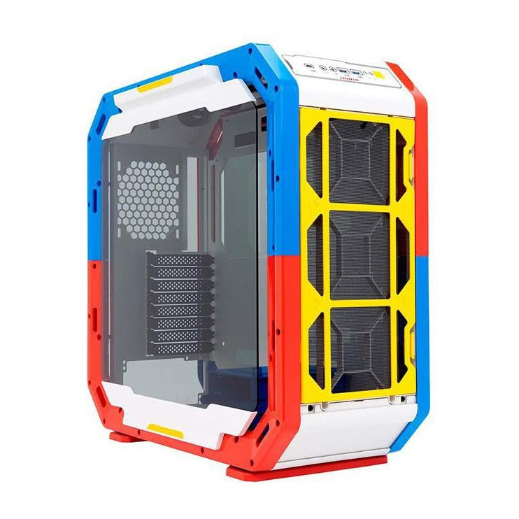In Win AirForce Justice White ATX Case TG Panel No PSU