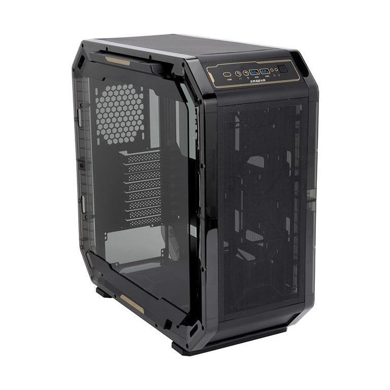 In Win AirForce Phantom Black ATX Case TG Panel No PSU