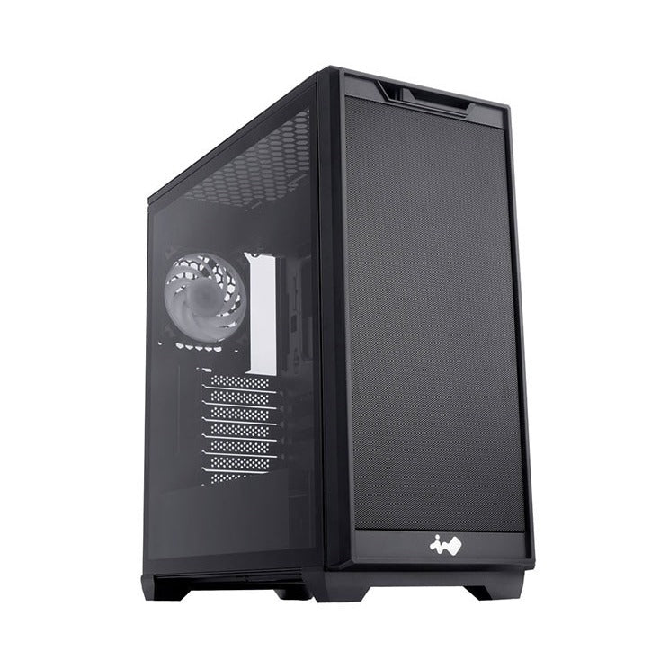 In Win D5 Black Mid Tower ATX Case Tempered Glass Window NO PSU