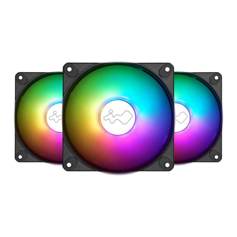 In Win Luna AL120 PWM Fan Black 3-Pack