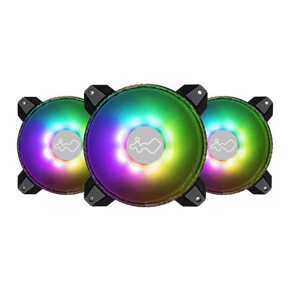 In Win Saturn ASN120 ARGB Black/White 120mm Fan 3-Pack