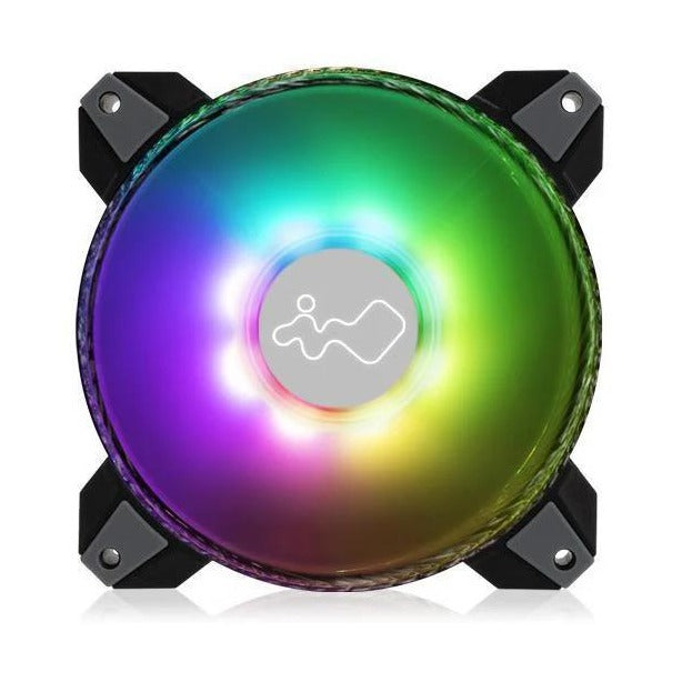 In Win Saturn ASN120 ARGB Black/White 120mm Fan Black Frame