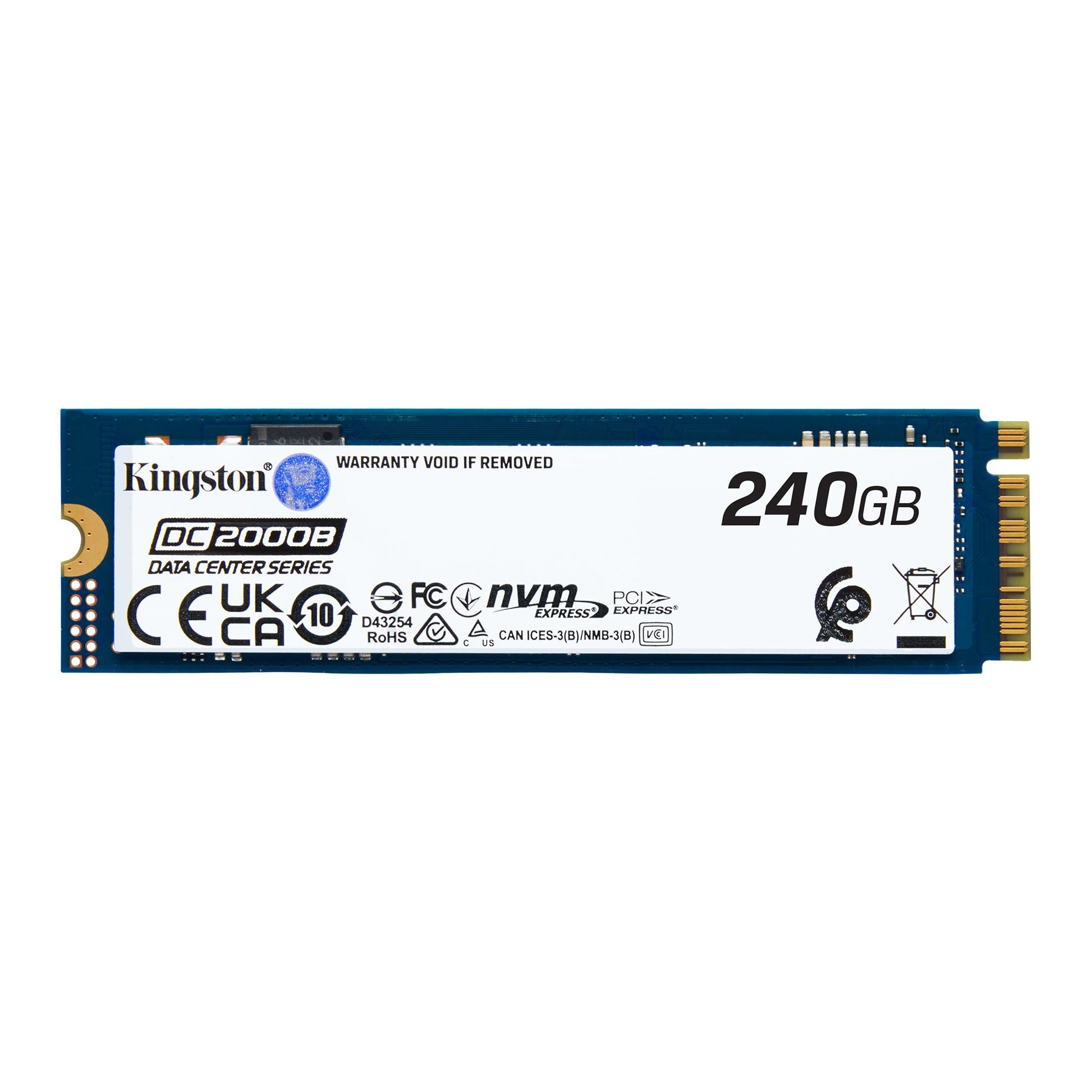 Kingston DC2000B 240GB M.2 2280 NVMe PCIe 4.0 Data Center SSD