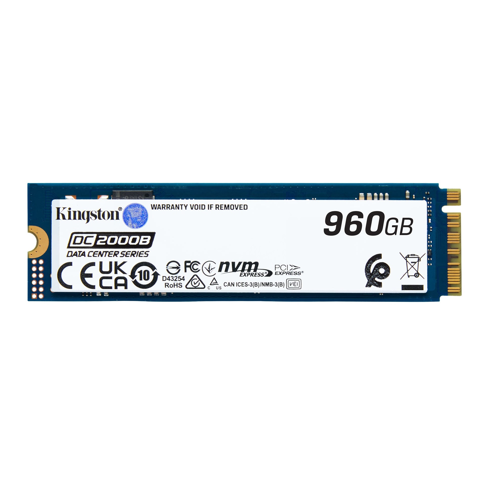 Kingston DC2000B 960GB M.2 2280 NVMe PCIe 4.0 Data Center SSD