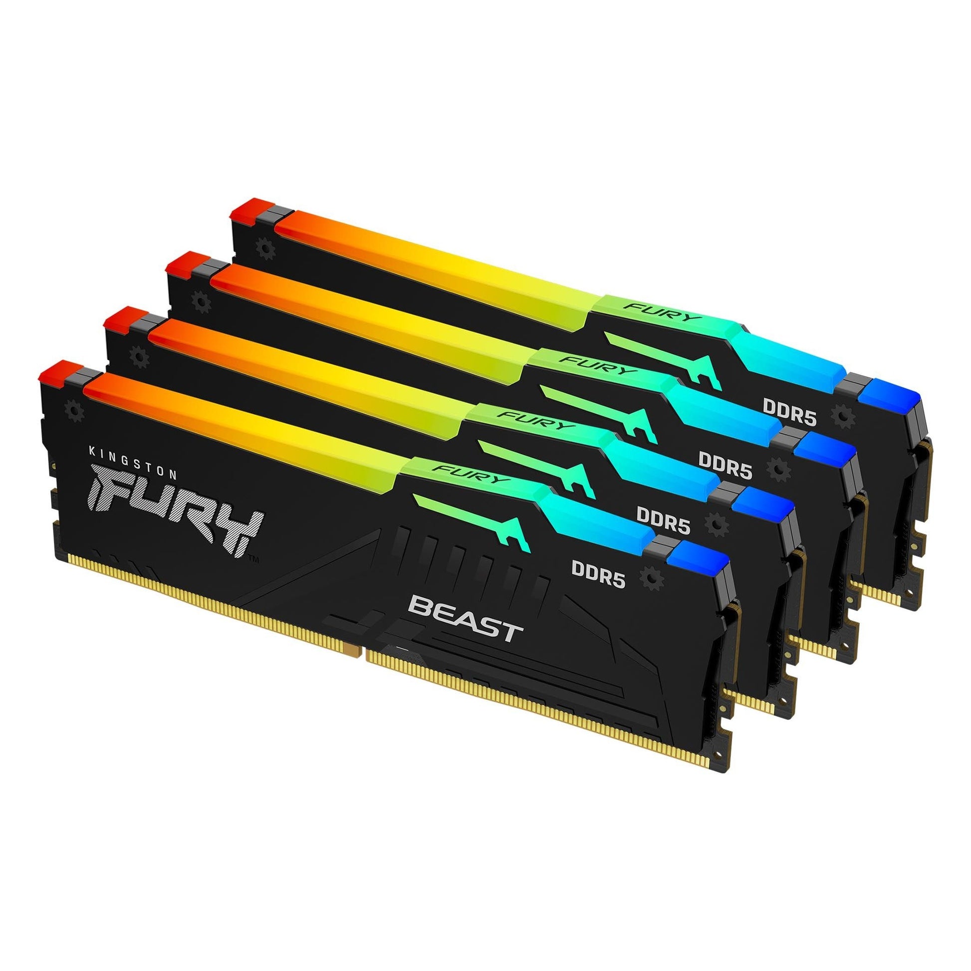 Kingston FURY BEAST RGB Black 128GB (4x32GB) 5600MHz DDR5