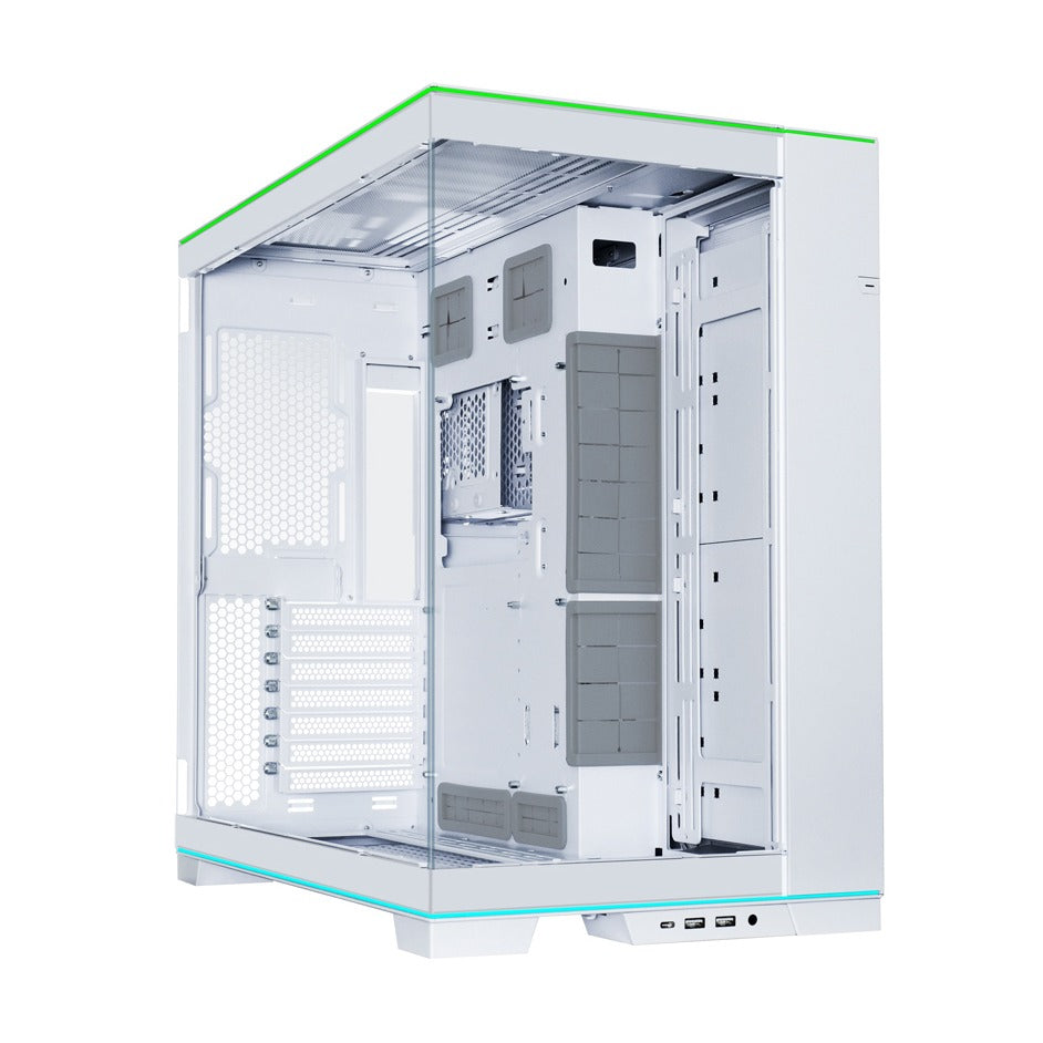 Lian Li O11D EVO RGB White E-ATX Case 4.0mm T/G Panel No PSU