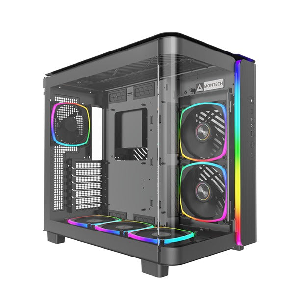 Montech KING 95 PRO Black Mid Tower ATX Case T/G Panels NO PSU