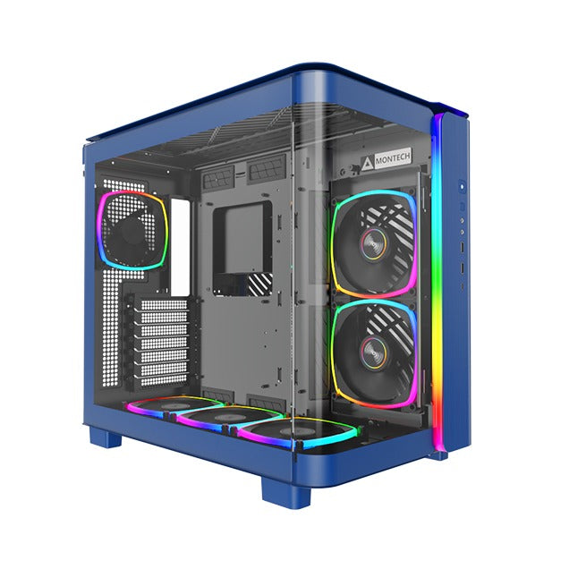 Montech KING 95 PRO Prussian Blue Mid Tower ATX Case T/G NO PSU