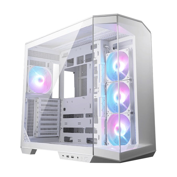 MSI MAG PANO 100R PZ WHITE Mid Tower ATX Case 4mm T/G Panels NO PSU