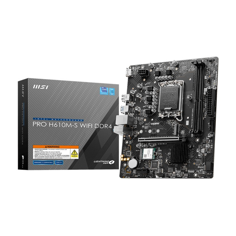 MSI PRO H610M-S WIFI DDR4 Motherboard