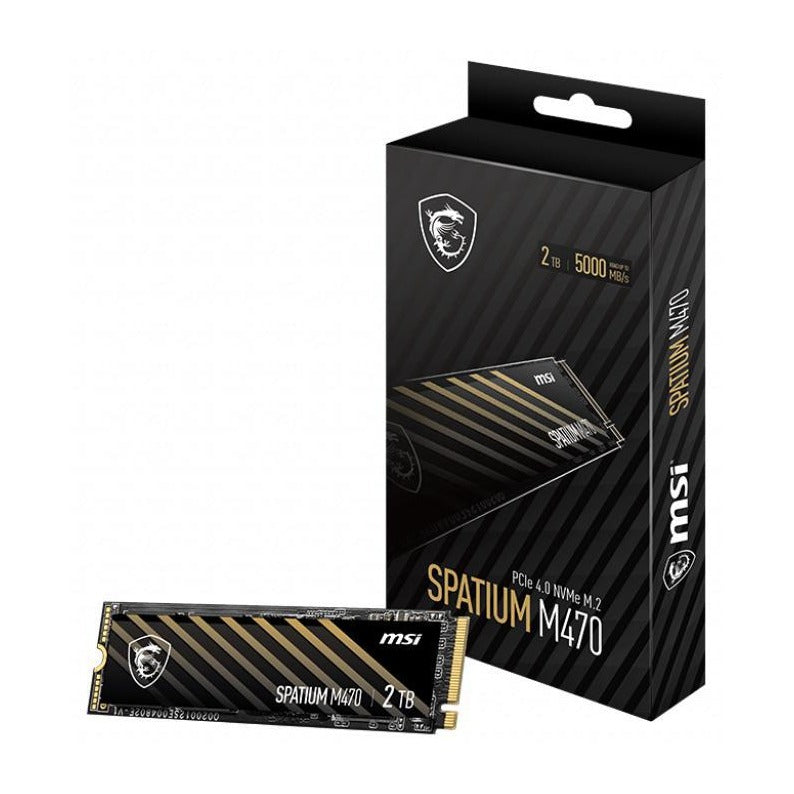 MSI SPATIUM M470 Pro 2TB PCIe 4.0 NVMe M.2 2280 SSD
