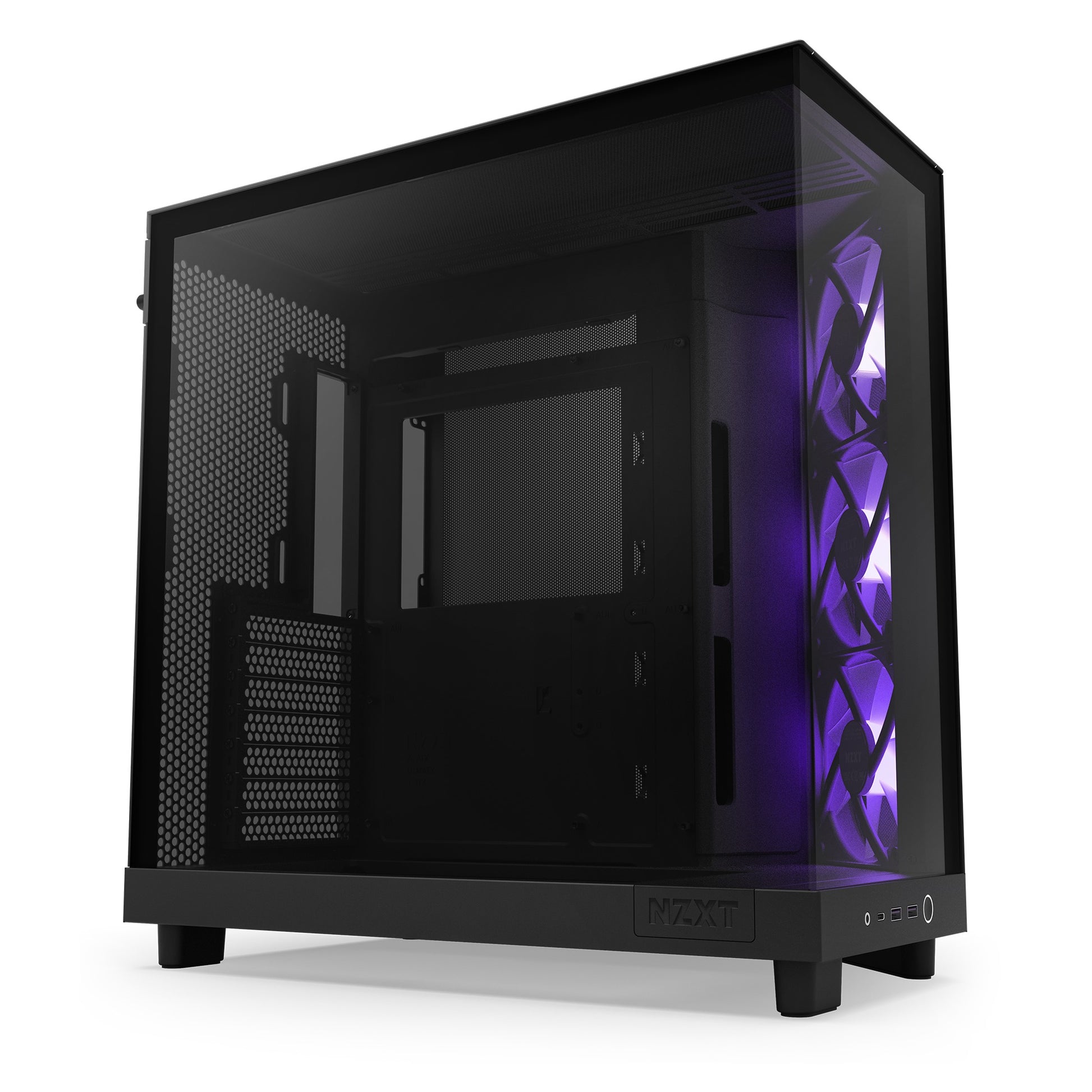 NZXT H6 Flow RGB Compact Dual-Chamber Mid-Tower Black ATX Case T/G