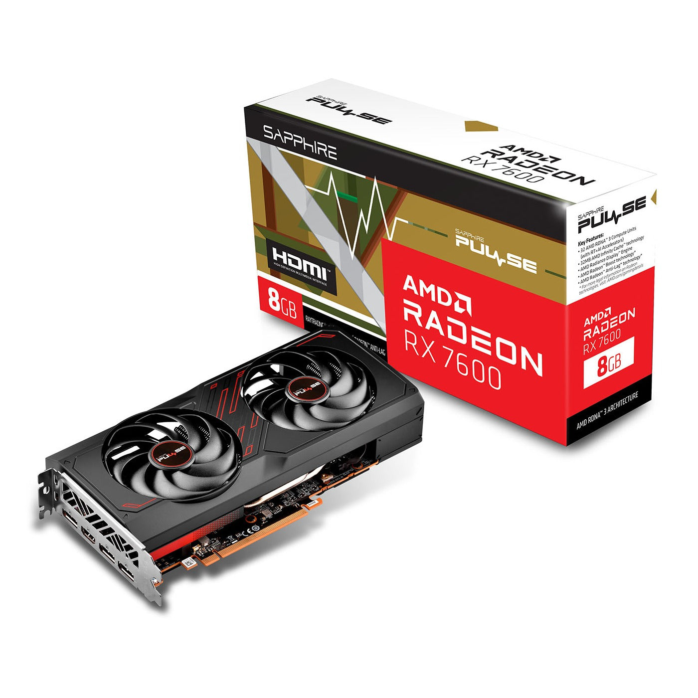 Sapphire PULSE Radeon RX 7600 GAMING OC