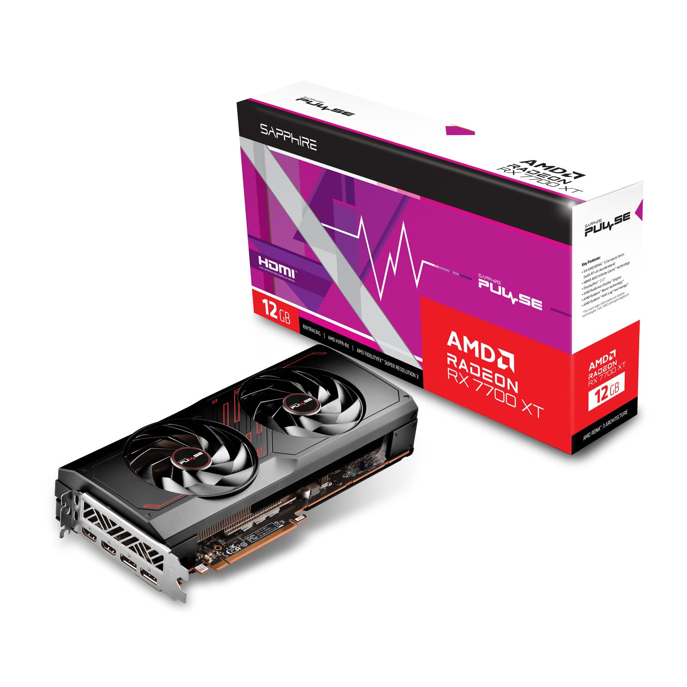 Sapphire PULSE Radeon RX 7700 XT Gaming 12GB