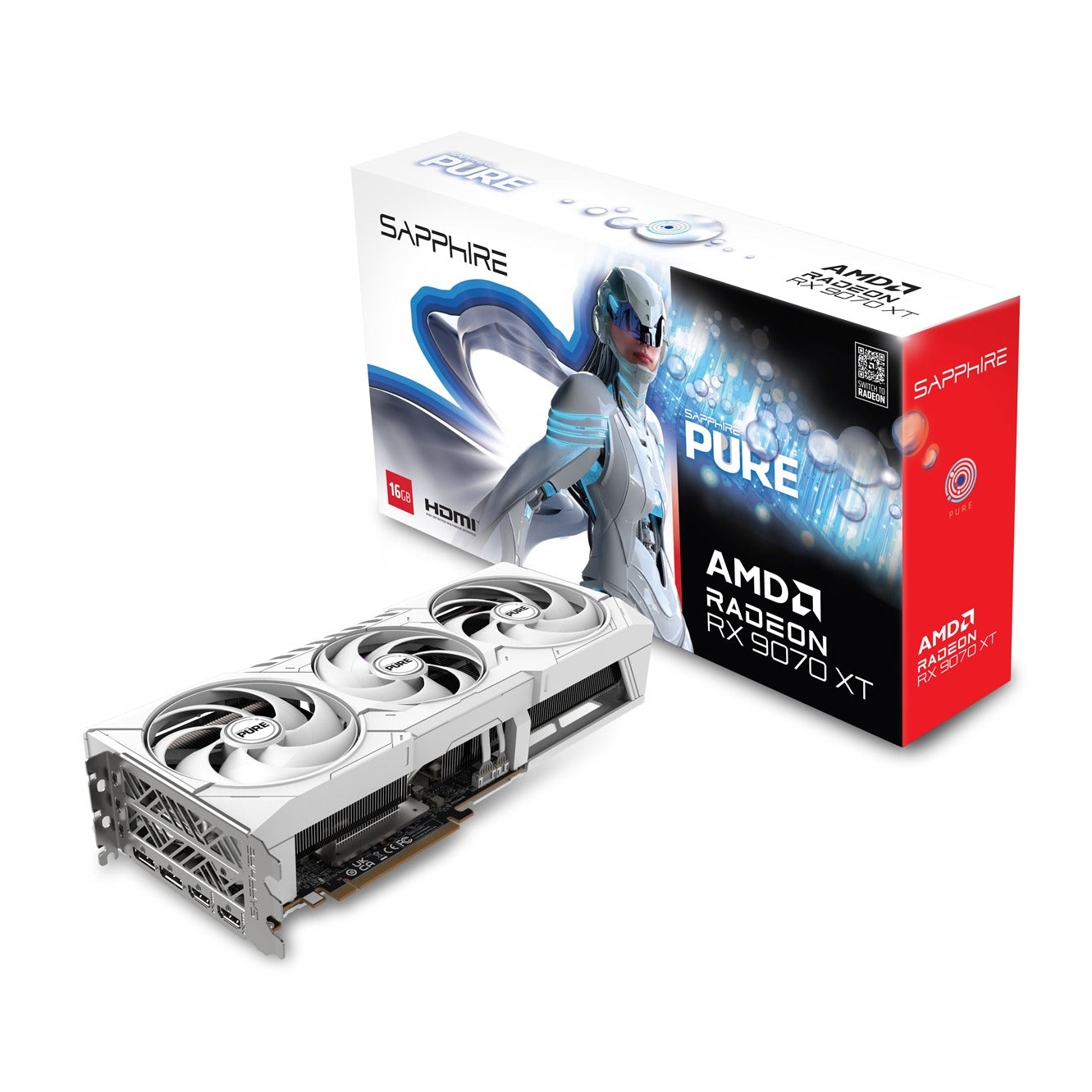 Sapphire PURE AMD Radeon RX 9070 XT Gaming OC 16GB