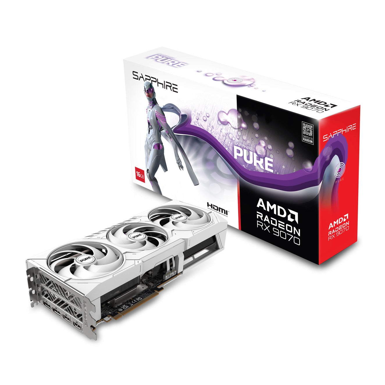 Sapphire PURE Radeon RX 9070 Gaming OC 16GB