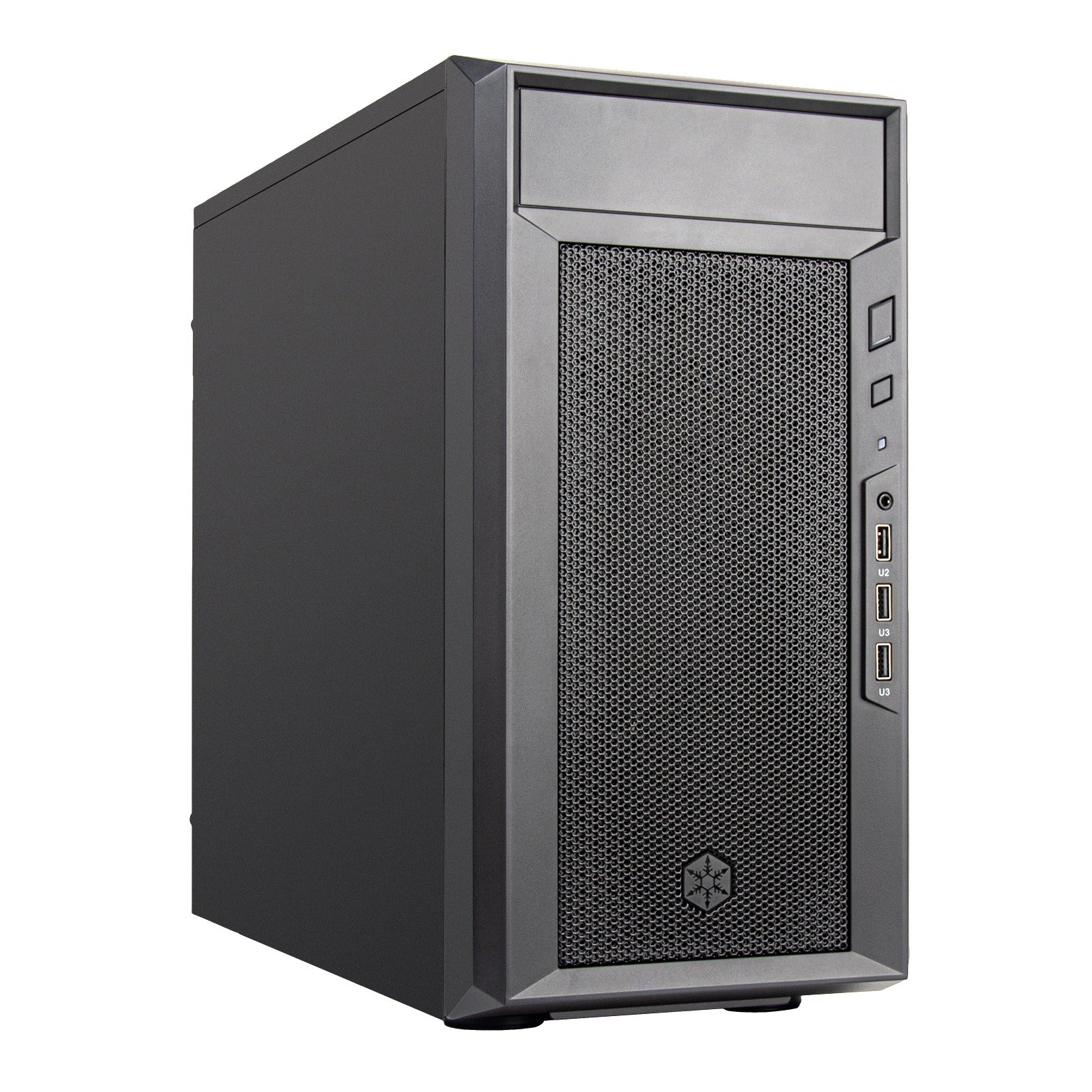 SilverStone FARA 311 Black Micro ATX Case Solid Side Panel No PSU