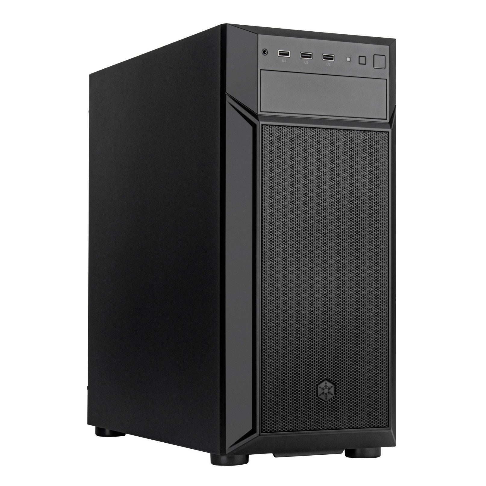 SilverStone FARA 513 Black ATX Case Solid Panel No PS