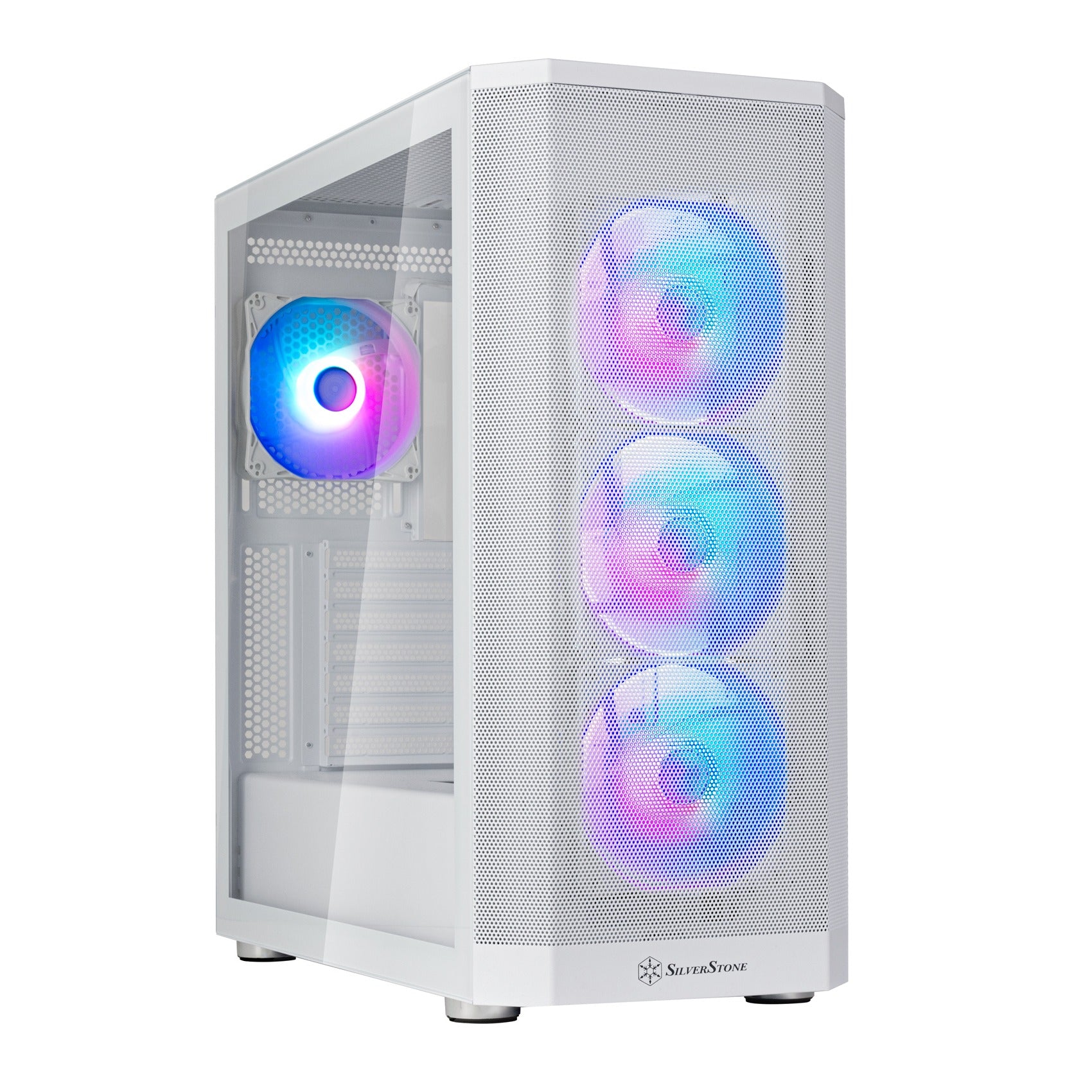 SilverStone FARA 514X White ATX Case T/G Side Panel NO PSU