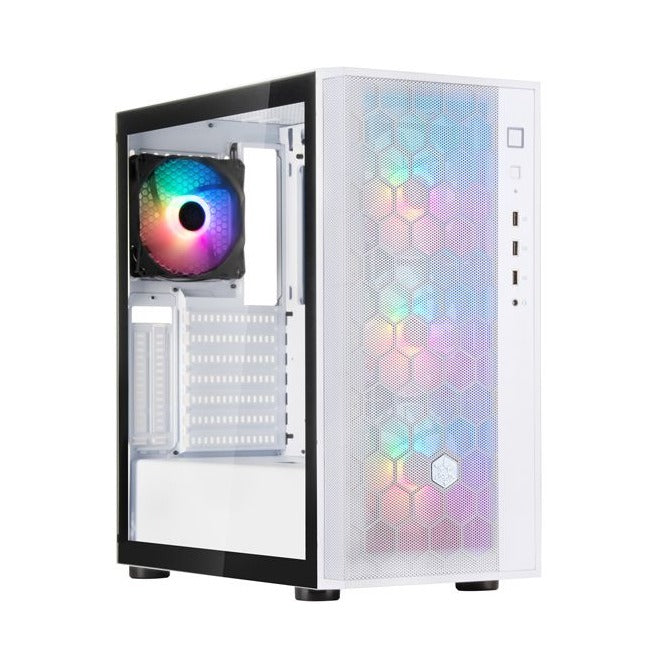 SilverStone Fara R1 PRO V2 White ATX Case TG Panel No PSU