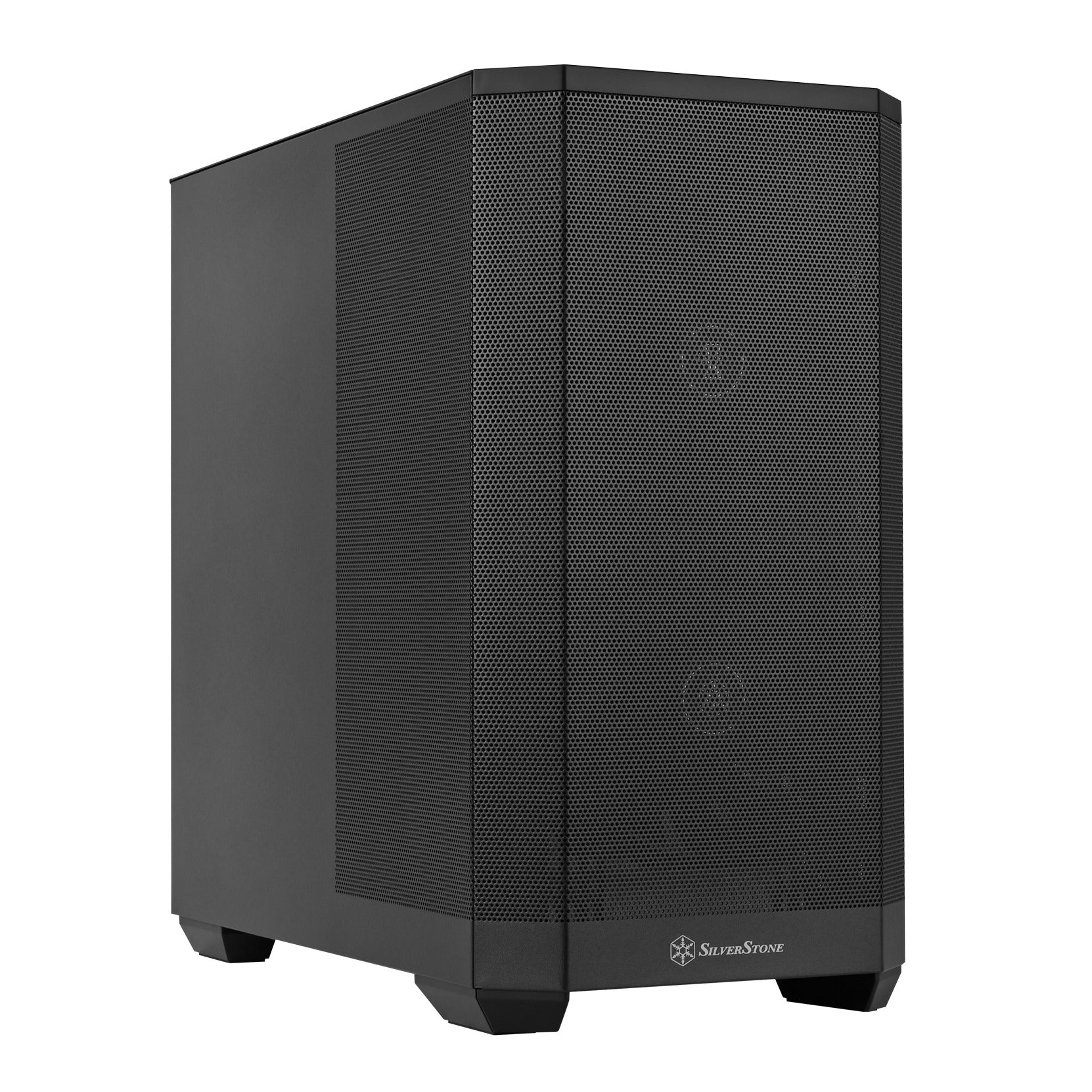 SilverStone SETA H2M Black Micro ATX Case Solid/Mesh Panels NO PSU