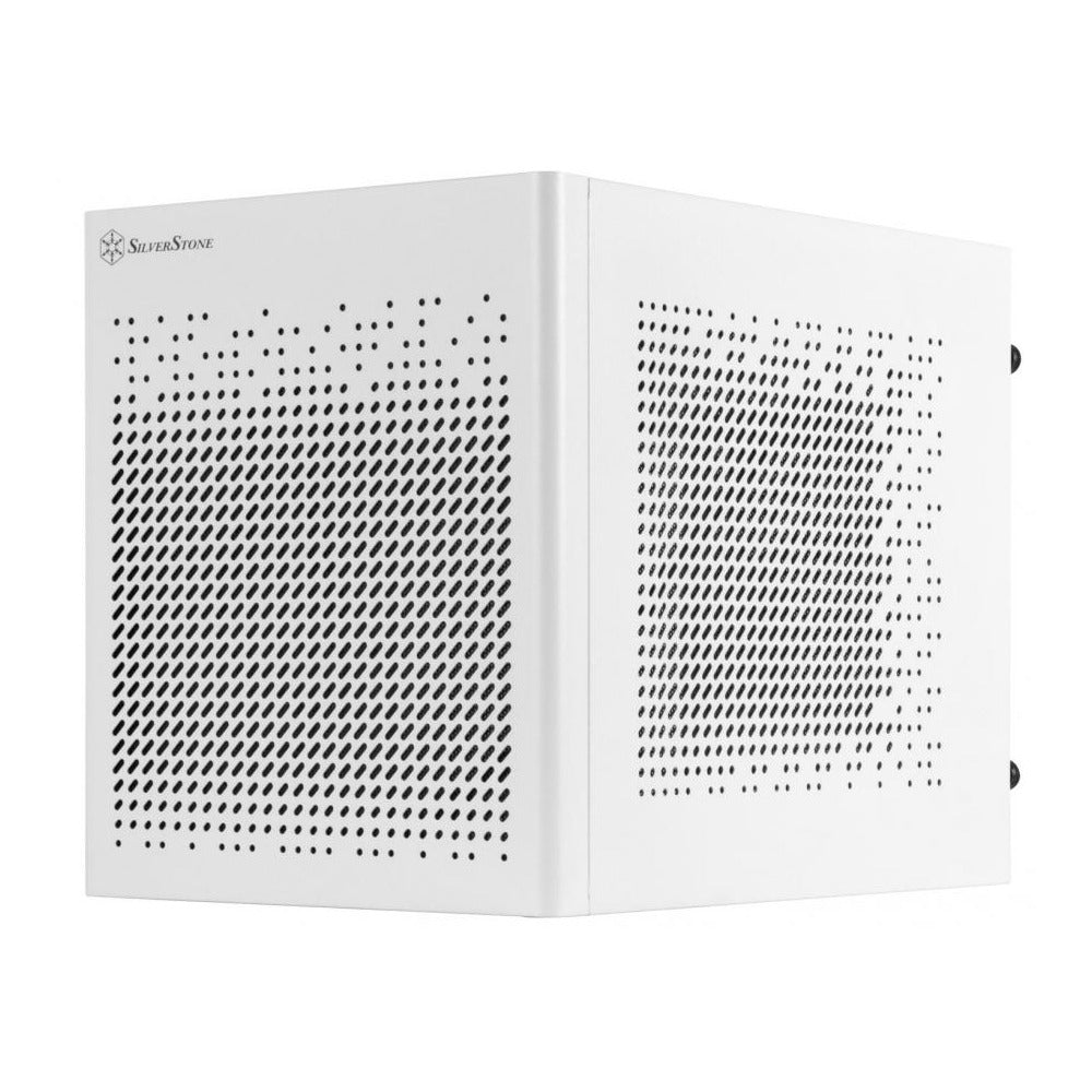 SilverStone SUGO 16 White Mini ITX Cube Case Perforated Panels