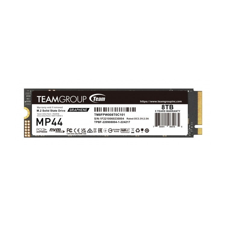 Team MP44 8TB M.2 2280 NVMe PCIe Gen4 SSD