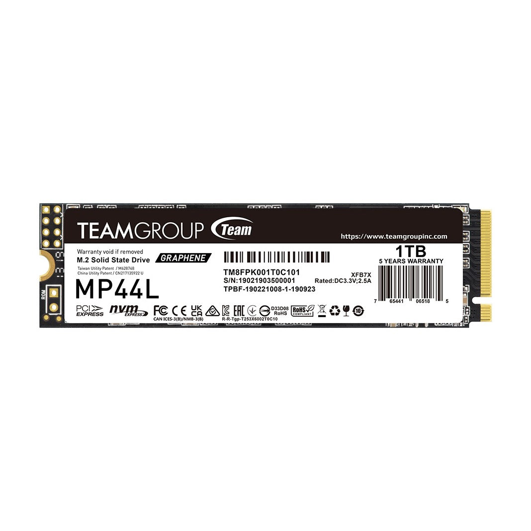 Team MP44L 1TB M.2 2280 NVMe PCIe Gen4 SSD